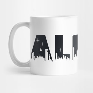 Alpha Cityscape Letter Mug